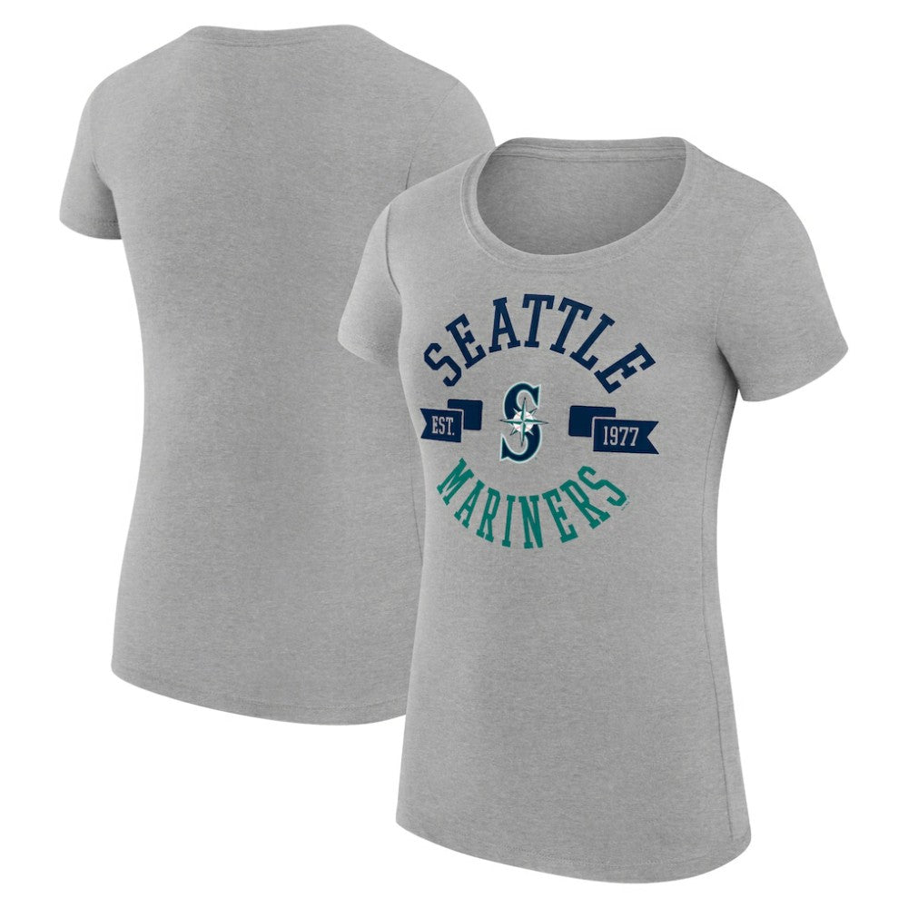 Seattle Mariners G-III 4Her by Carl Banks Women's Super-Slim Fit Lightweight City Graphic T-Shirt | MLB Outlet