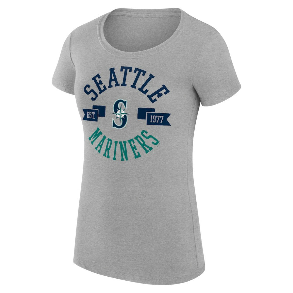 Seattle Mariners G-III 4Her by Carl Banks Women's Super-Slim Fit Lightweight City Graphic T-Shirt | MLB Outlet