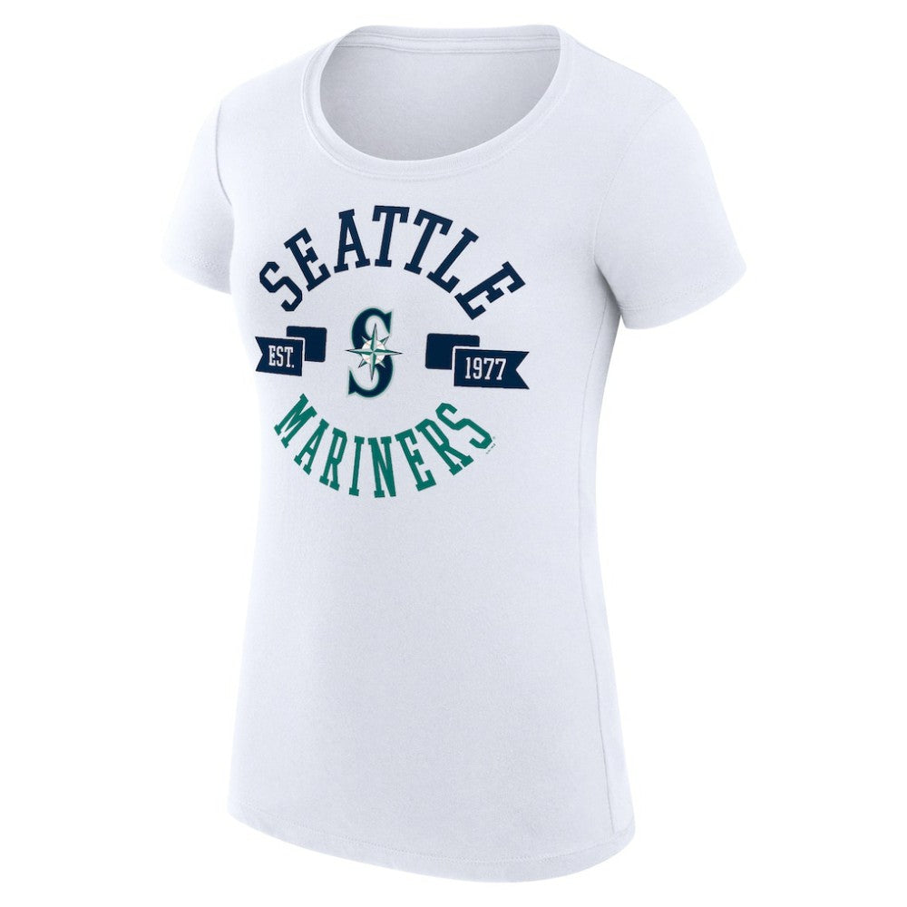 Seattle Mariners G-III 4Her by Carl Banks Women's Super-Slim Fit Lightweight City Graphic T-Shirt | MLB New