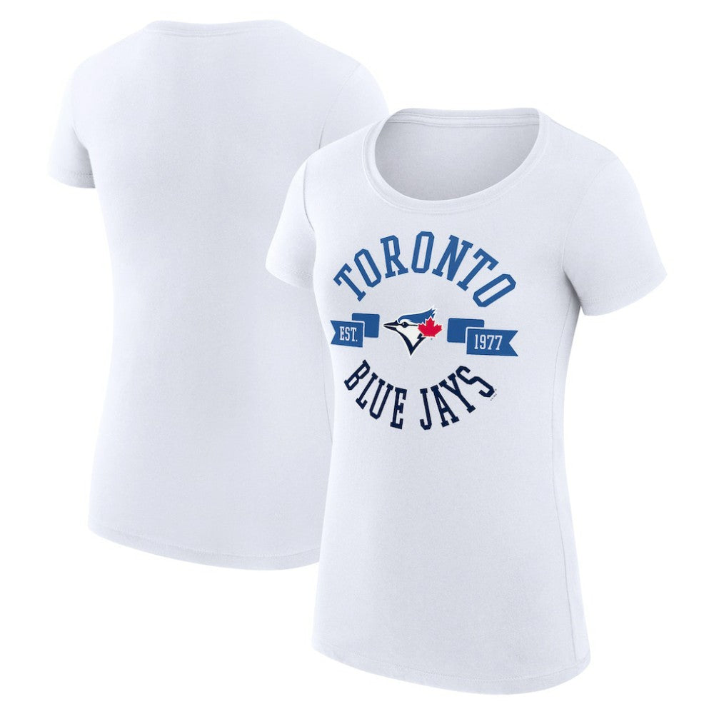 Toronto Blue Jays G-III 4Her by Carl Banks Women's Super-Slim Fit Lightweight City Graphic T-Shirt | MLB Shop
