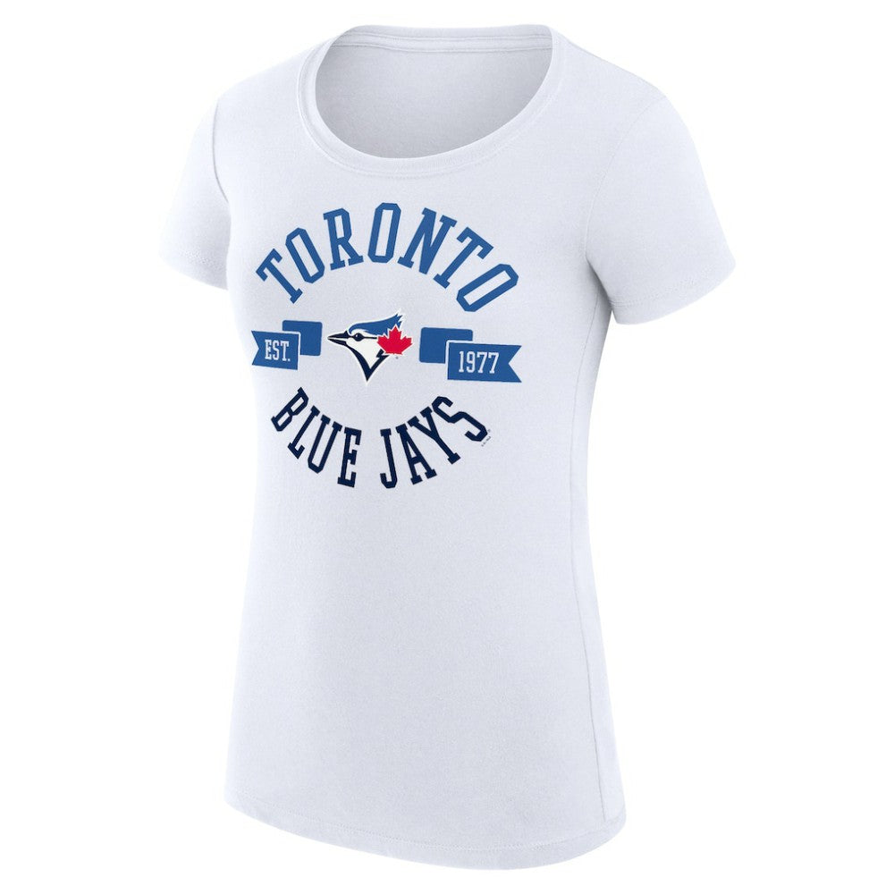 Toronto Blue Jays G-III 4Her by Carl Banks Women's Super-Slim Fit Lightweight City Graphic T-Shirt | MLB Shop