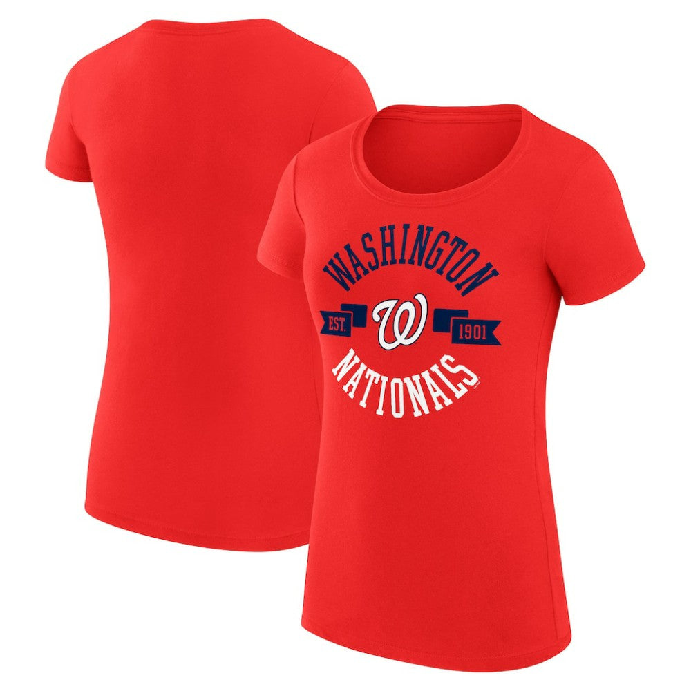 Washington Nationals G-III 4Her by Carl Banks Women's Super-Slim Fit Lightweight City Graphic T-Shirt | MLB Outlet