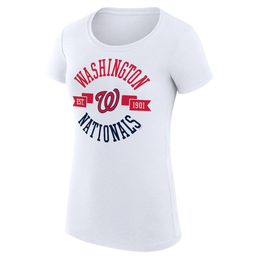 Washington Nationals G-III 4Her by Carl Banks Women's Super-Slim Fit Lightweight City Graphic T-Shirt | MLB Sale
