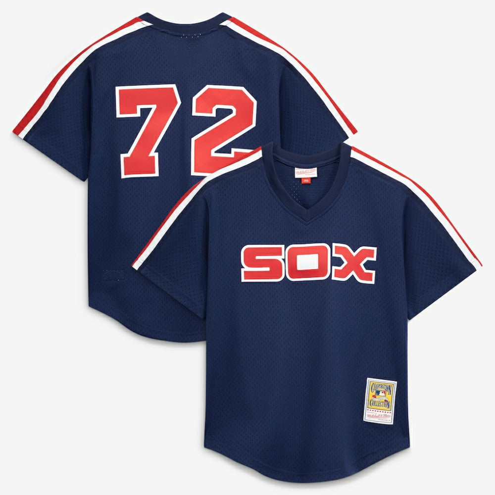 Carlton Fisk Chicago White Sox Mitchell & Ness Authentic Batting Practice Jersey | MLB Discount