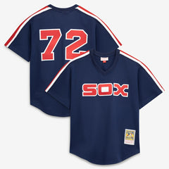 Carlton Fisk Chicago White Sox Mitchell & Ness Authentic Batting Practice Jersey | MLB Discount