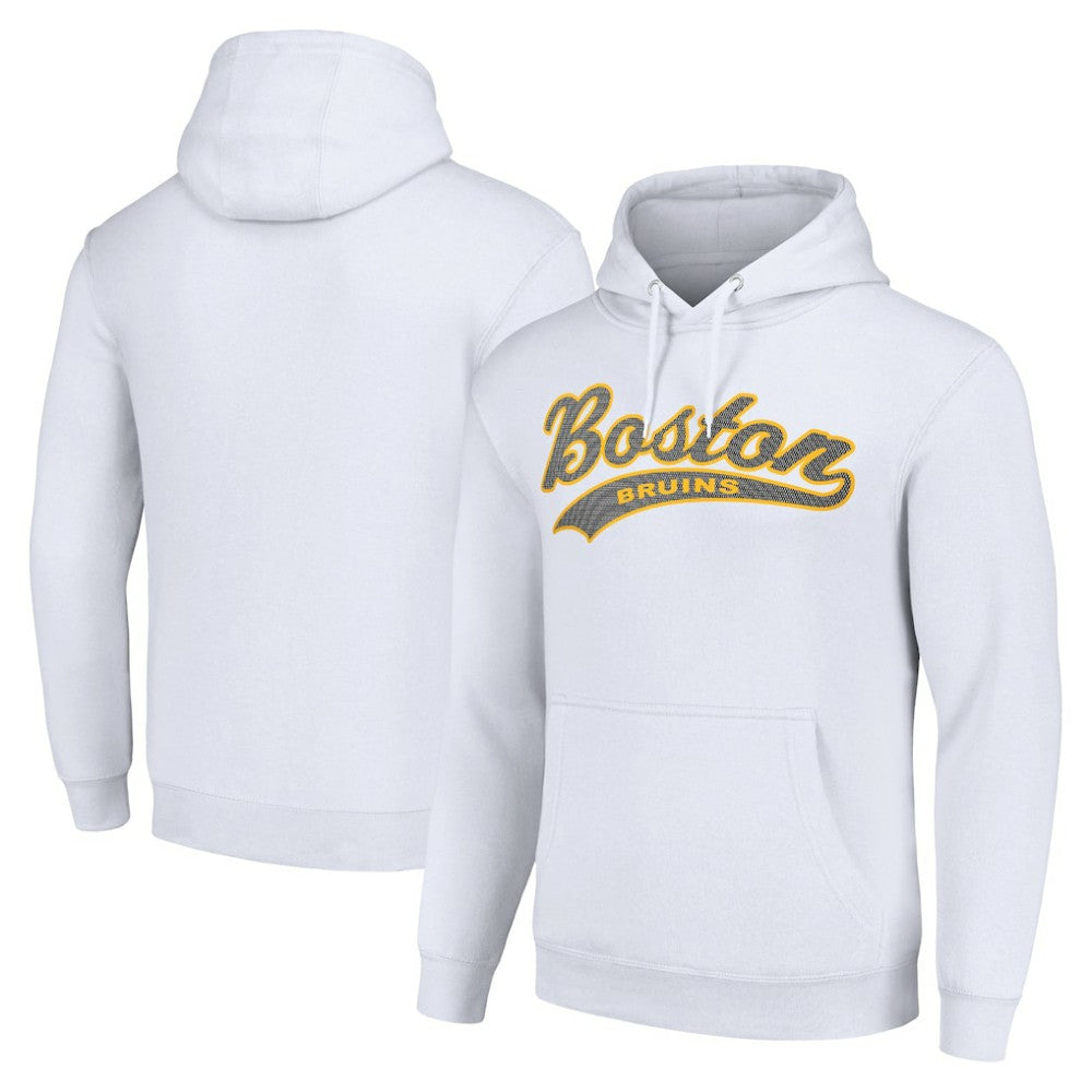 Boston Bruins Starter Tailsweep Fleece Tri-Blend Pullover Hoodie Outlet