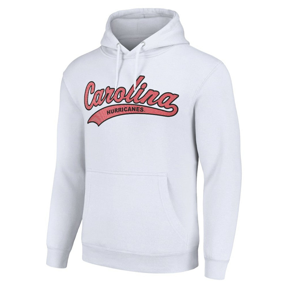 Carolina Hurricanes Starter Tailsweep Fleece Tri-Blend Pullover Hoodie Sale