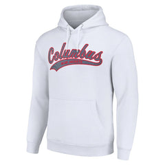 Columbus Blue Jackets Starter Tailsweep Fleece Tri-Blend Pullover Hoodie Outlet