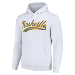 Nashville Predators Starter Tailsweep Fleece Tri-Blend Pullover Hoodie For Sale