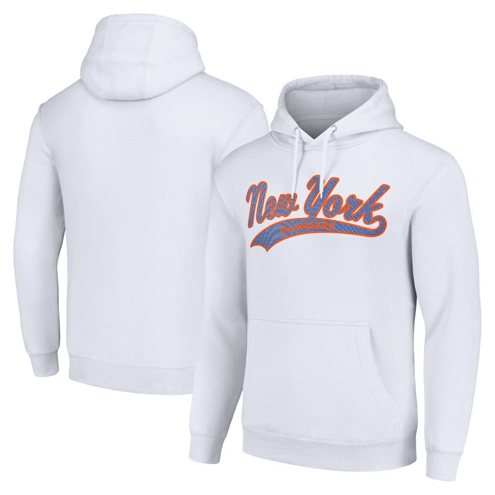 New York Islanders Starter Tailsweep Fleece Tri-Blend Pullover Hoodie For Sale