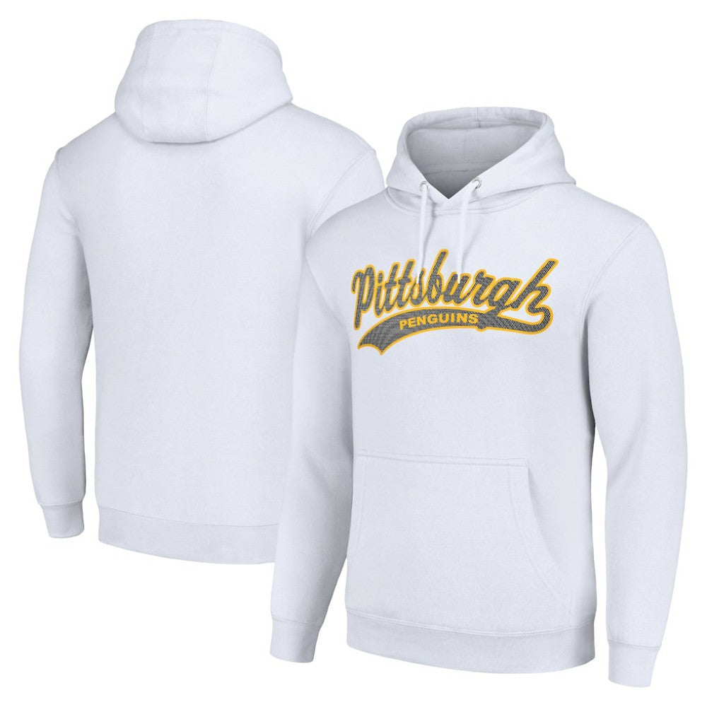 Pittsburgh Penguins Starter Tailsweep Fleece Tri-Blend Pullover Hoodie For Sale