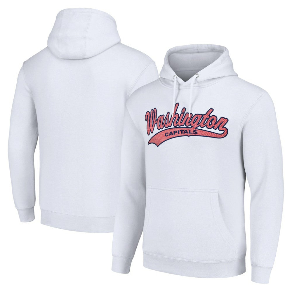 Washington Capitals Starter Tailsweep Fleece Tri-Blend Pullover Hoodie Sale
