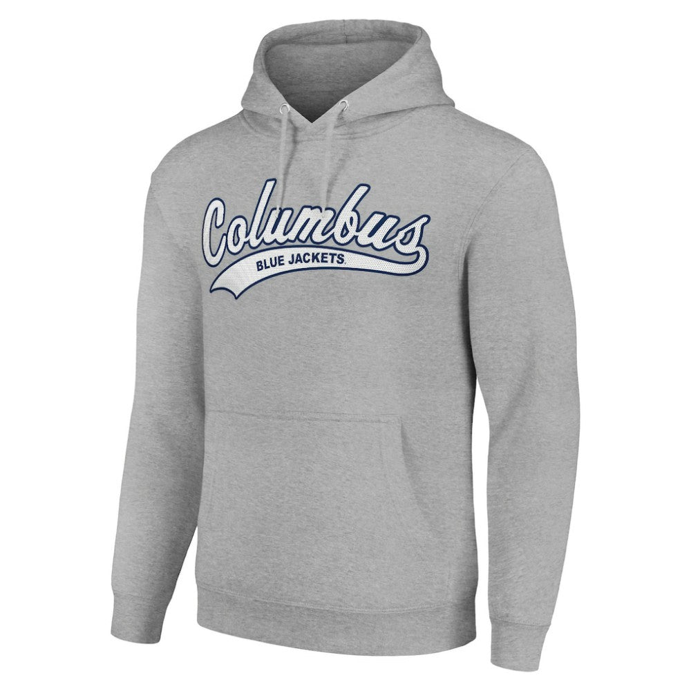Columbus Blue Jackets Starter Tailsweep Fleece Tri-Blend Pullover Hoodie Discount