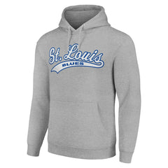 St. Louis Blues Starter Tailsweep Fleece Tri-Blend Pullover Hoodie For Sale