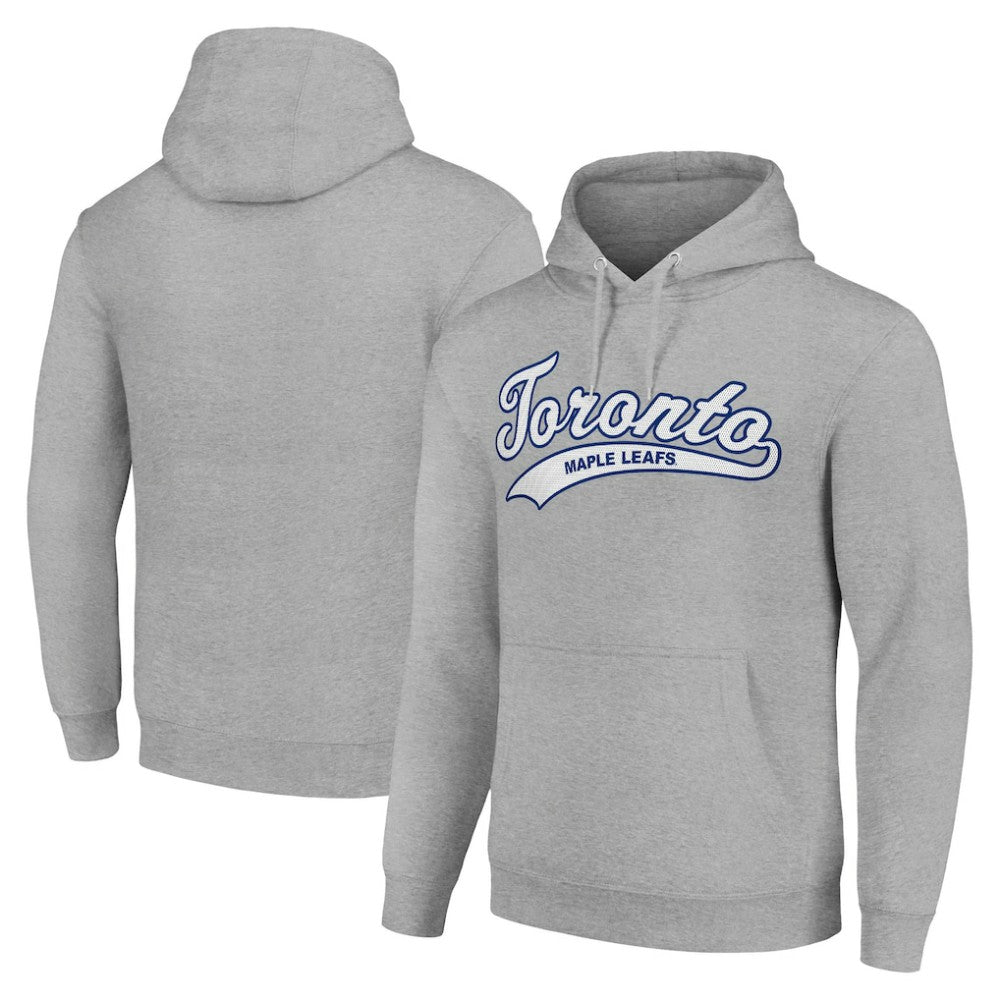 Toronto Maple Leafs Starter Tailsweep Fleece Tri-Blend Pullover Hoodie Sale