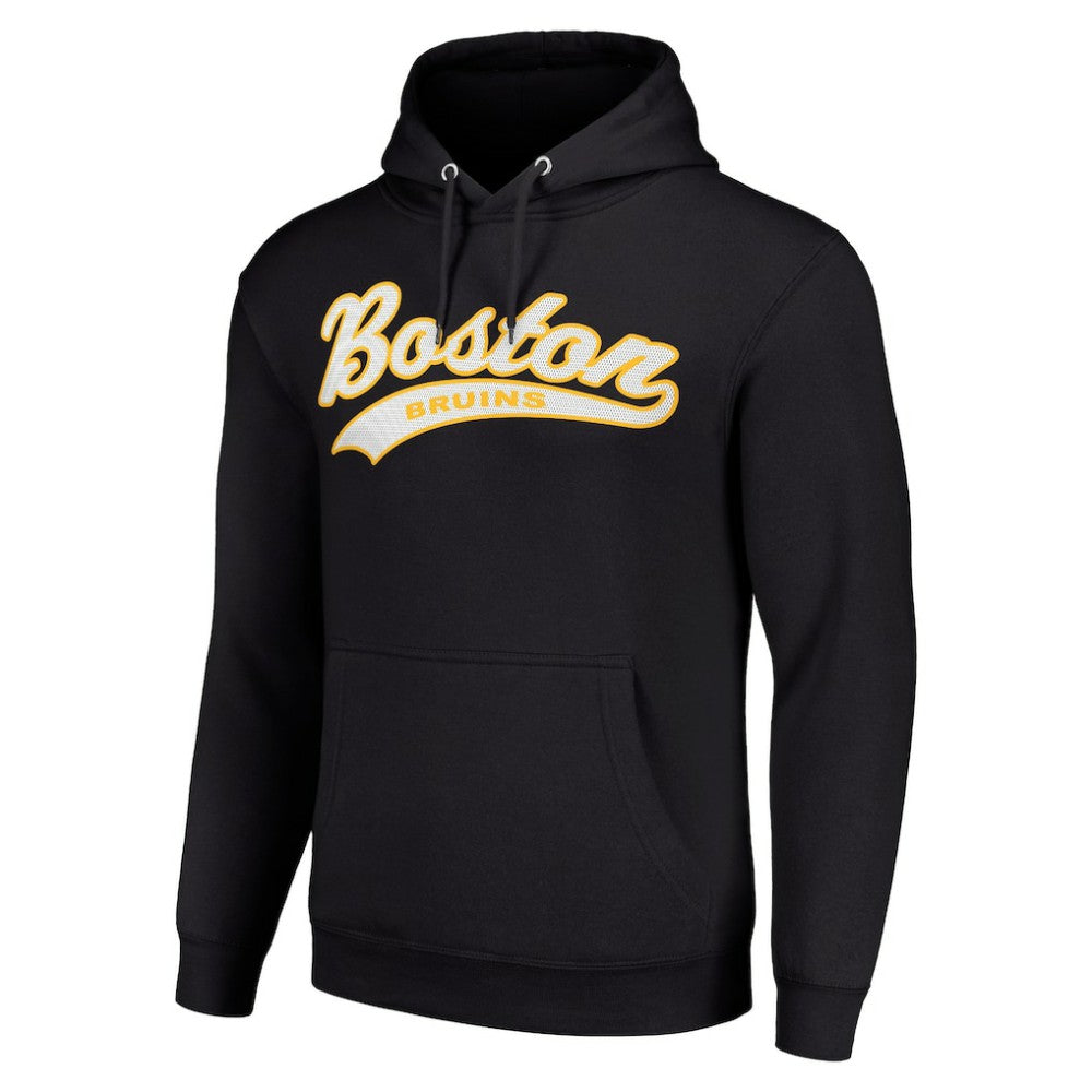 Boston Bruins Starter Tailsweep Fleece Tri-Blend Pullover Hoodie On Sale