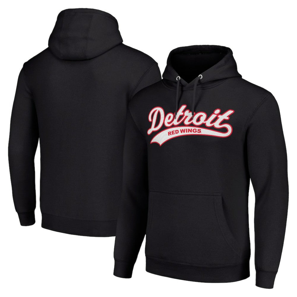 Detroit Red Wings Starter Tailsweep Fleece Tri-Blend Pullover Hoodie Online