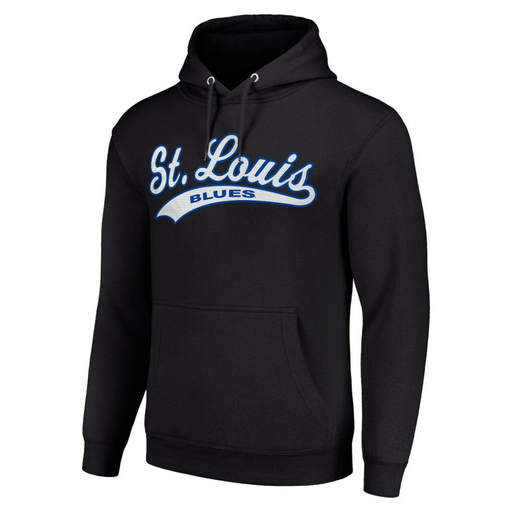 St. Louis Blues Starter Tailsweep Fleece Tri-Blend Pullover Hoodie For Sale