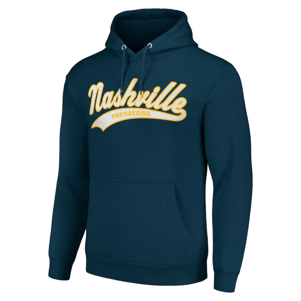 Nashville Predators Starter Tailsweep Fleece Tri-Blend Pullover Hoodie Online