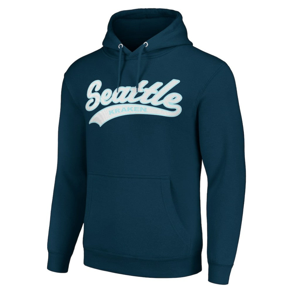 Seattle Kraken Starter Tailsweep Fleece Tri-Blend Pullover Hoodie Discount