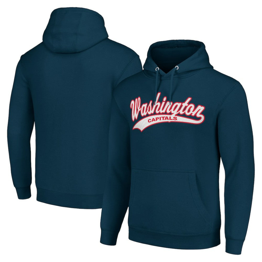 Washington Capitals Starter Tailsweep Fleece Tri-Blend Pullover Hoodie Online