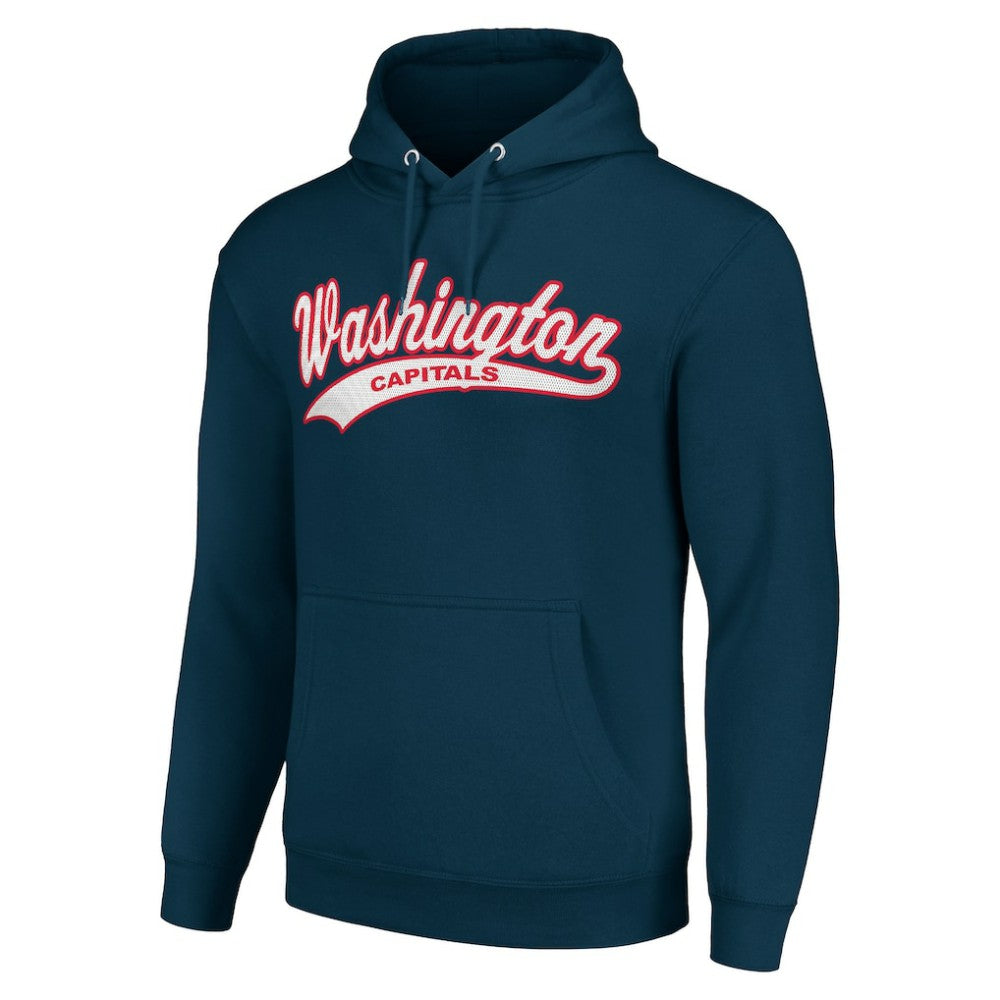Washington Capitals Starter Tailsweep Fleece Tri-Blend Pullover Hoodie Online