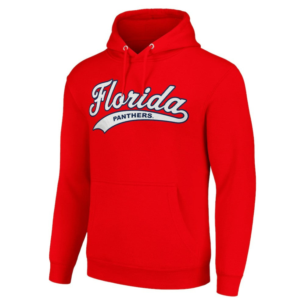 Florida Panthers Starter Tailsweep Fleece Tri-Blend Pullover Hoodie On Sale