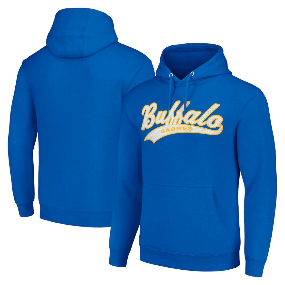 Buffalo Sabres Starter Tailsweep Fleece Tri-Blend Pullover Hoodie Outlet
