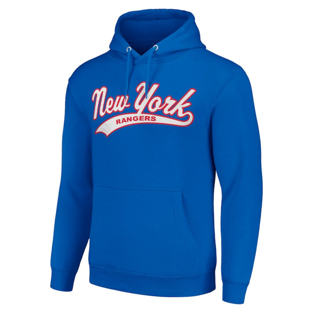New York Rangers Starter Tailsweep Fleece Tri-Blend Pullover Hoodie Online