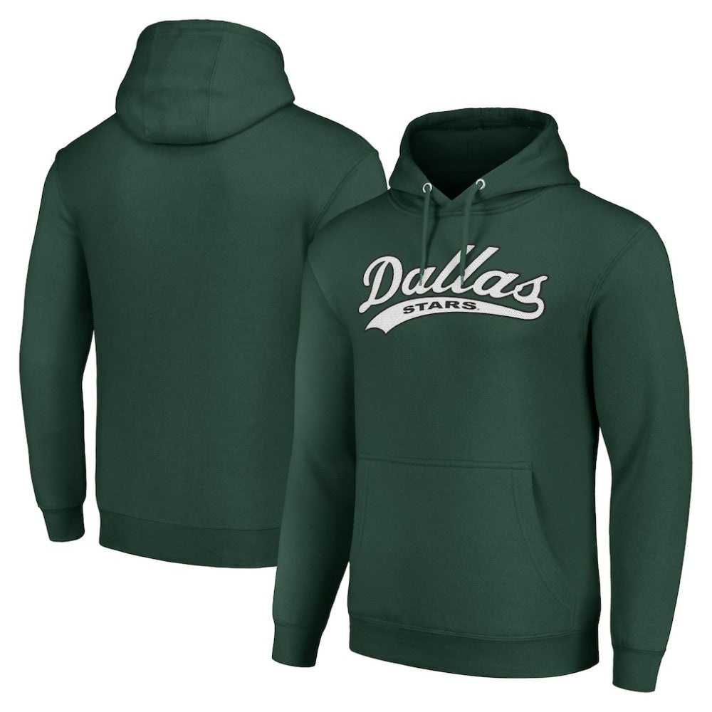 Dallas Stars Starter Tailsweep Fleece Tri-Blend Pullover Hoodie On Sale