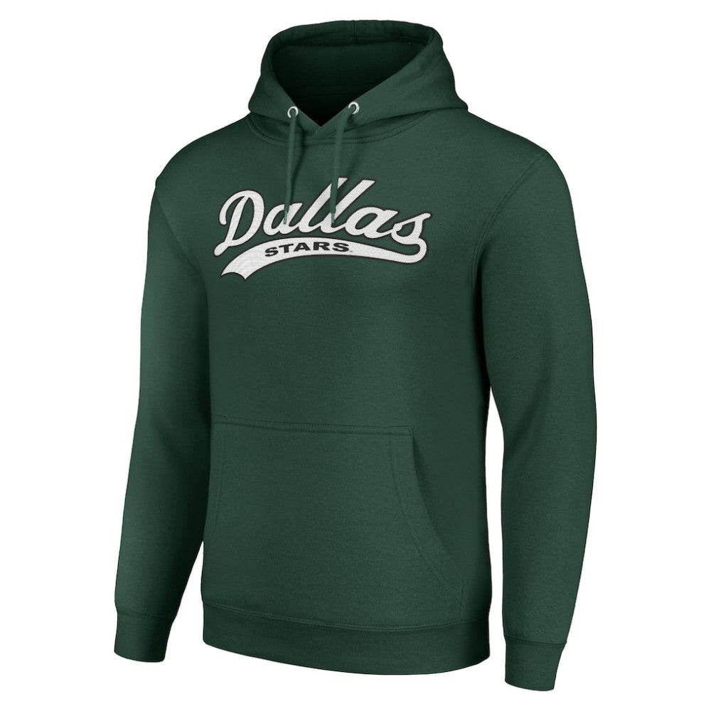 Dallas Stars Starter Tailsweep Fleece Tri-Blend Pullover Hoodie On Sale