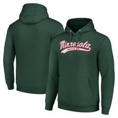 Minnesota Wild Starter Tailsweep Fleece Tri-Blend Pullover Hoodie Outlet