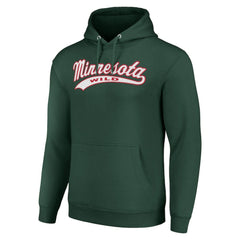 Minnesota Wild Starter Tailsweep Fleece Tri-Blend Pullover Hoodie Outlet