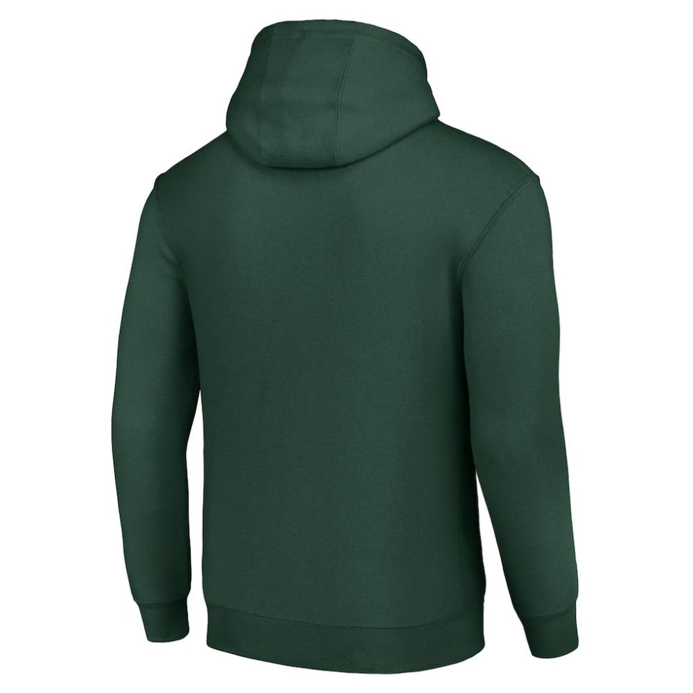 Minnesota Wild Starter Tailsweep Fleece Tri-Blend Pullover Hoodie Outlet