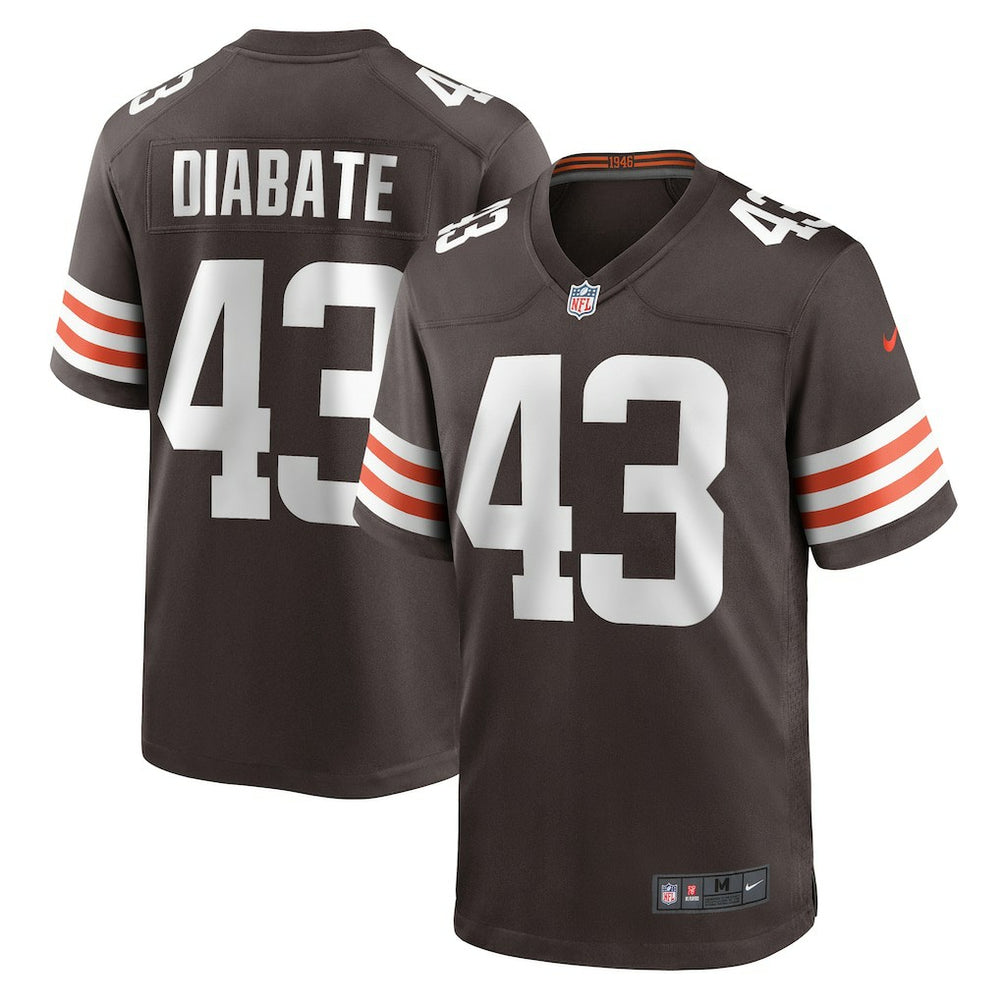 Cleveland Browns Nike Mohamoud Diabate  Team Game Jersey