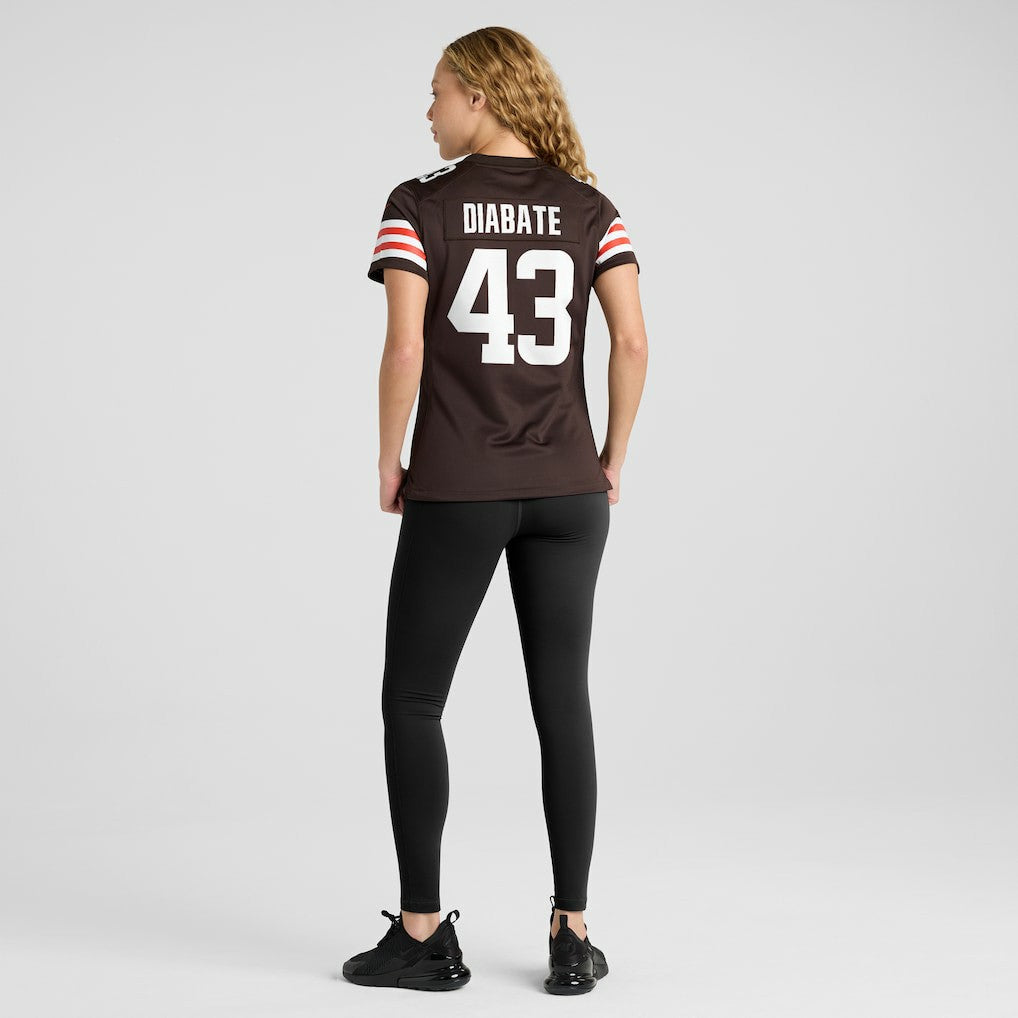 Cleveland Browns Nike Mohamoud Diabate  Women's Team Game Jersey