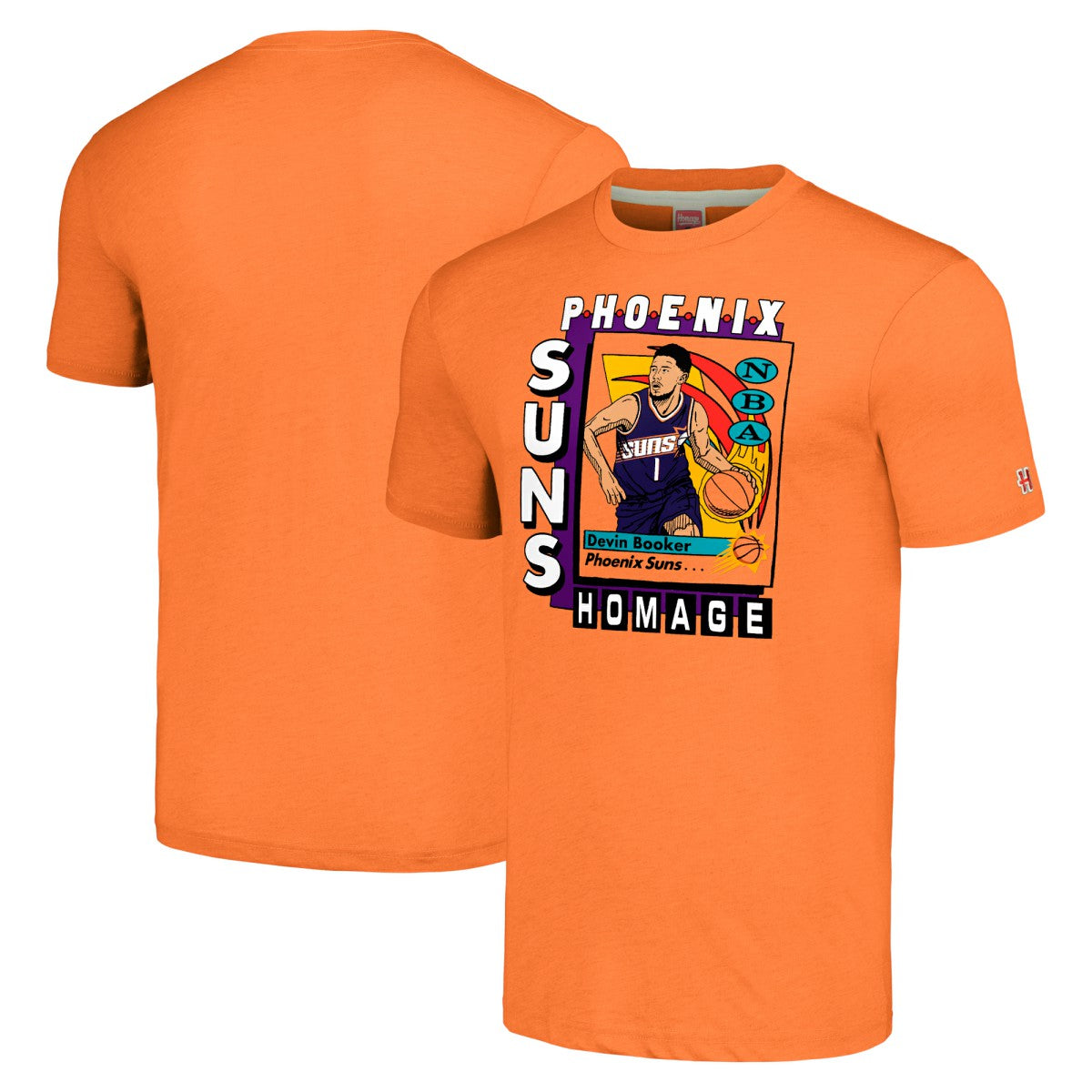 Devin Booker Phoenix Suns Homage Unisex SkyBox Player Tri-Blend T-Shirt Online