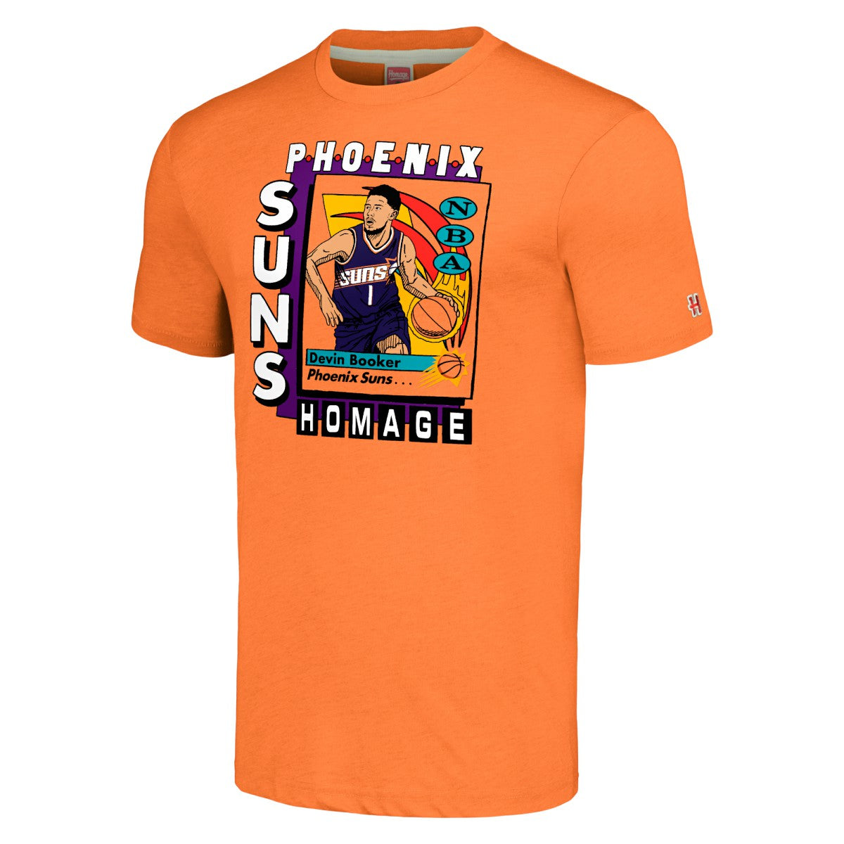 Devin Booker Phoenix Suns Homage Unisex SkyBox Player Tri-Blend T-Shirt Online