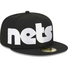 Brooklyn Nets Checkerboard UV 59FIFTY Fitted Hat Discount