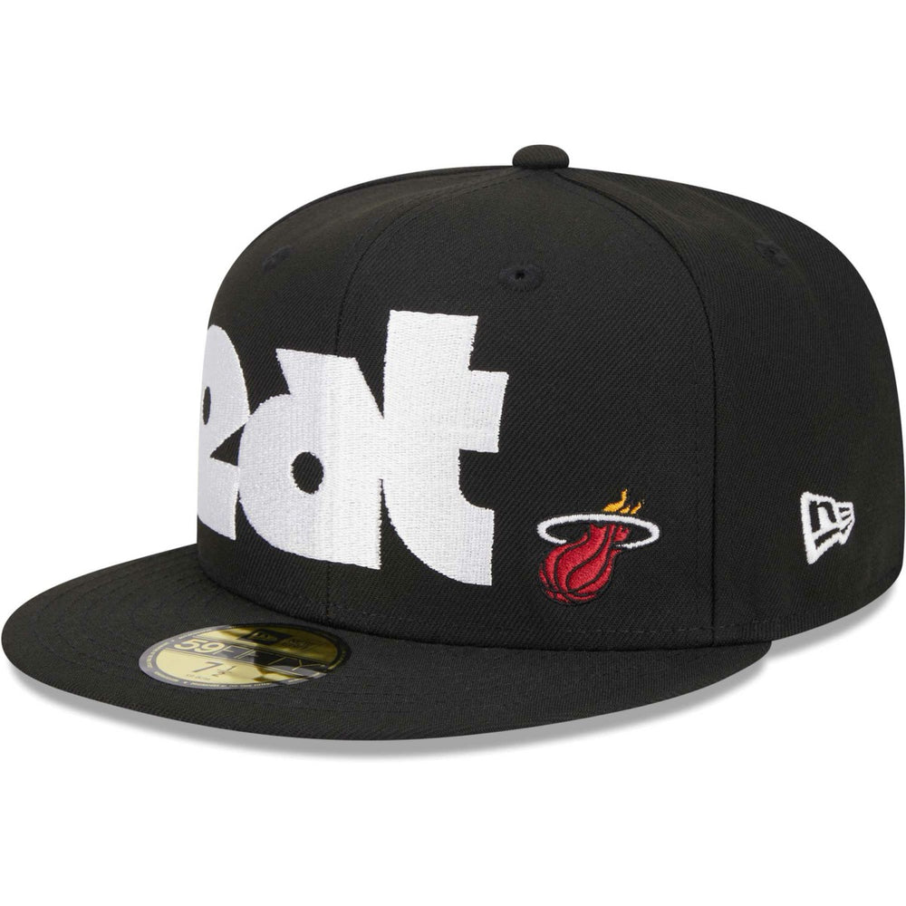Miami Heat Checkerboard UV 59FIFTY Fitted Hat Outlet