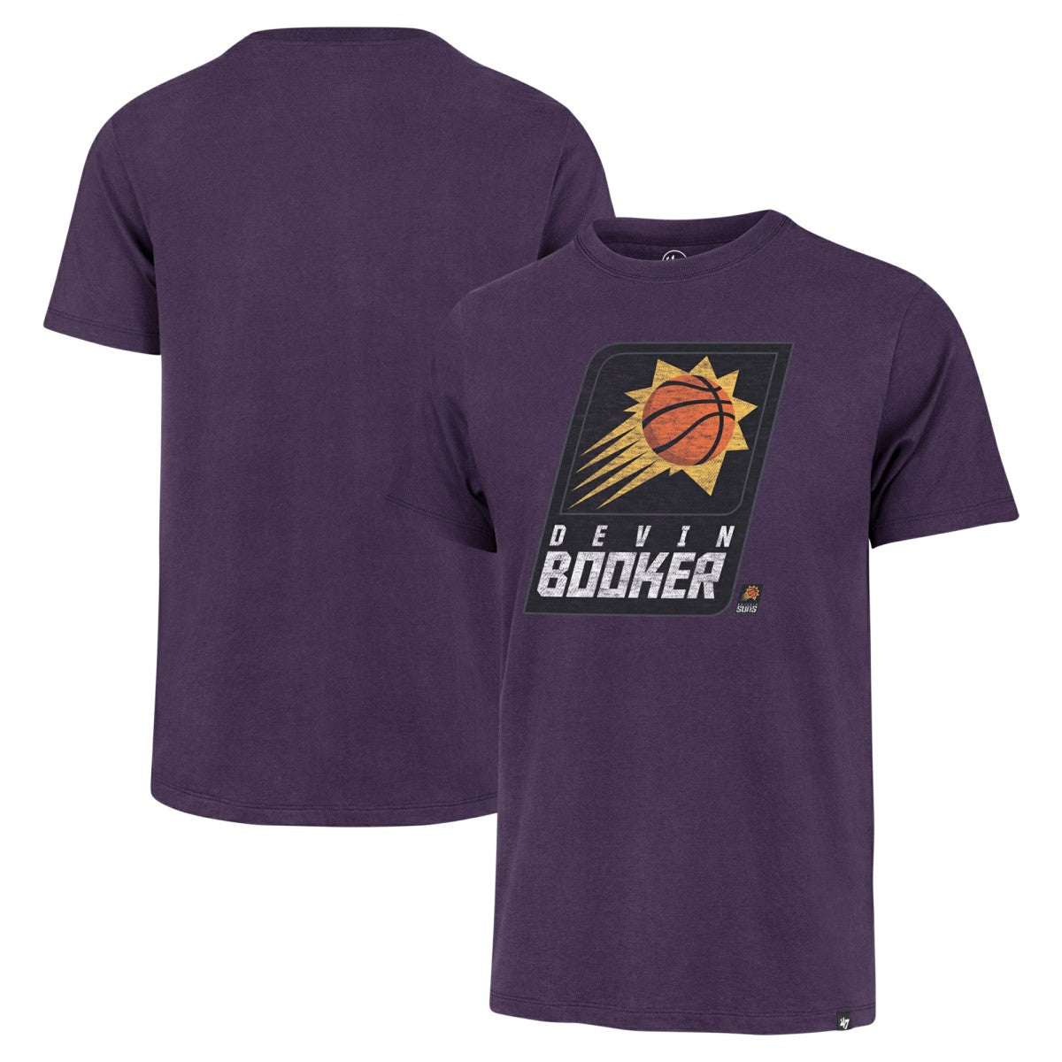 Devin Booker Phoenix Suns '47 Player Logo Vintage T-Shirt On Sale