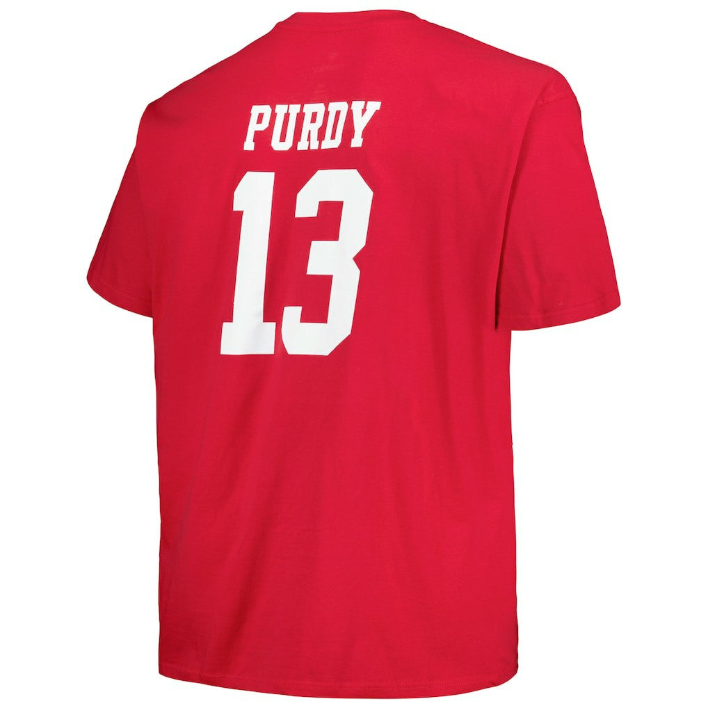 San Francisco 49ers Fanatics Brock Purdy  Big & Tall Player Name & Number T-Shirt