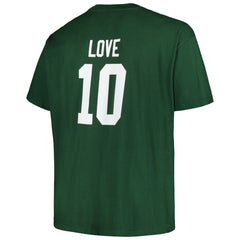 Green Bay Packers Fanatics Jordan Love  Big & Tall Player Name & Number T-Shirt