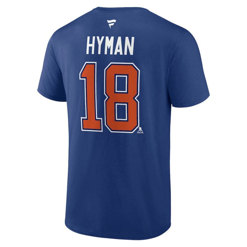 Zach Hyman Edmonton Oilers Fanatics Authentic Stack Name & Number T-Shirt Sale