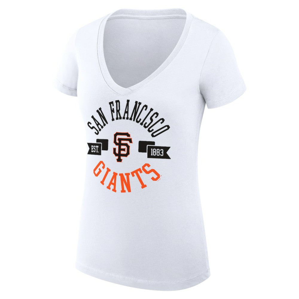 San Francisco Giants G-III 4Her by Carl Banks Women's Super-Slim Fit Lightweight City Graphic V-Neck T-Shirt | MLB Near me
