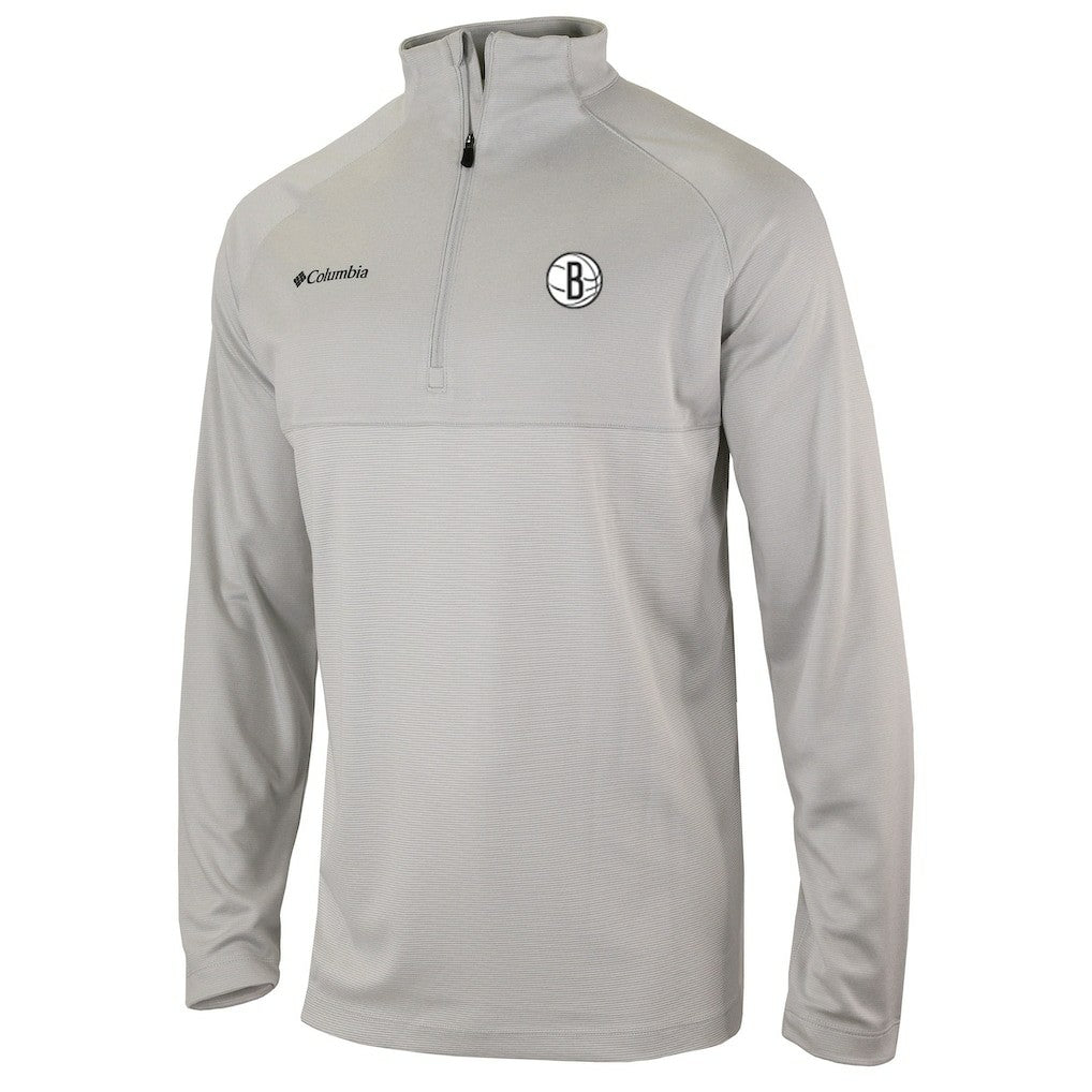 Brooklyn Nets Omni-Wick Rockin' It Quarter-Zip Pullover Top New