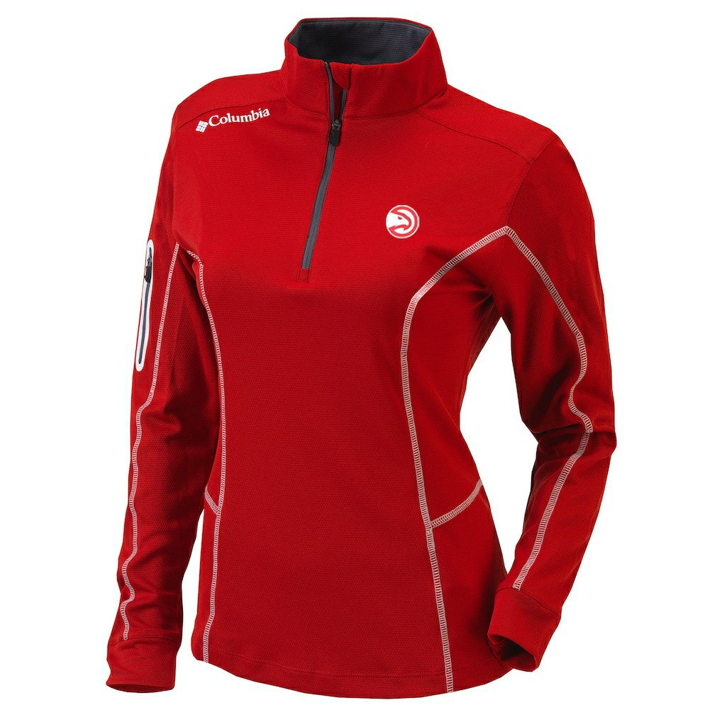Atlanta Hawks Women's Omni-Wick Shotgun Quarter-Zip Pullover Top On Sale
