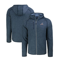Atlanta Braves Cutter & Buck Stars & Stripes Mainsail Sweater-Knit Full-Zip Hoodie | MLB Outlet