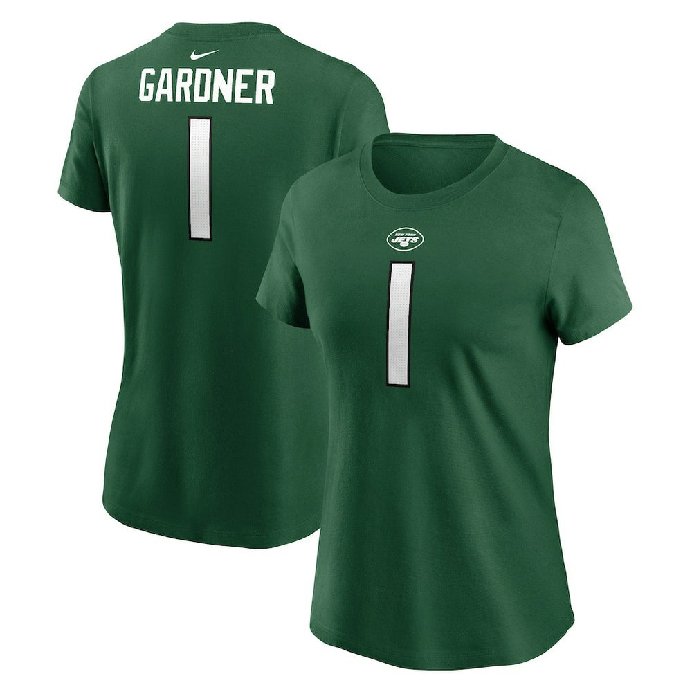 New York Jets Nike Sauce Gardner  Women's Player Name & Number T-Shirt