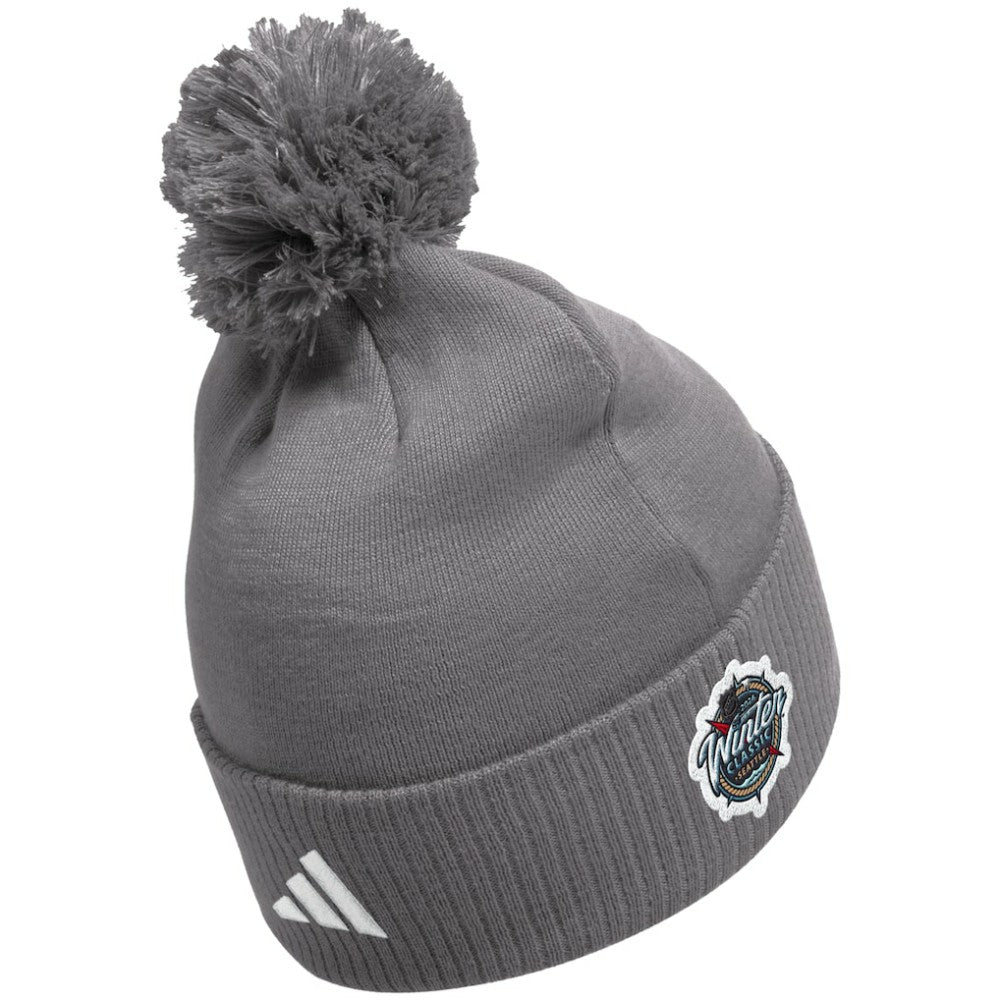 Vegas Golden Knights adidas 2024 NHL Winter Classic Cuffed Knit Hat with Pom Discount